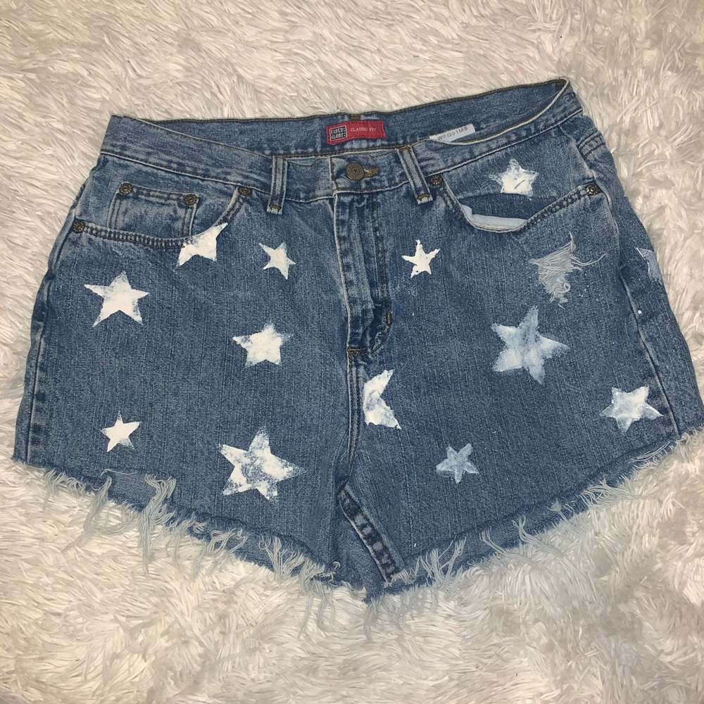 Denim shorts